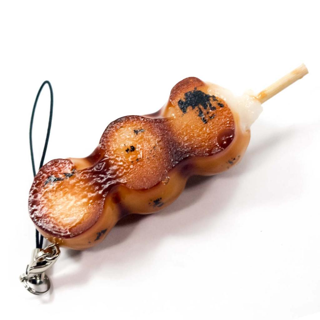Food replica strap Mitarashi dango that look like they could eat them 110OS - (rice dumplings) -