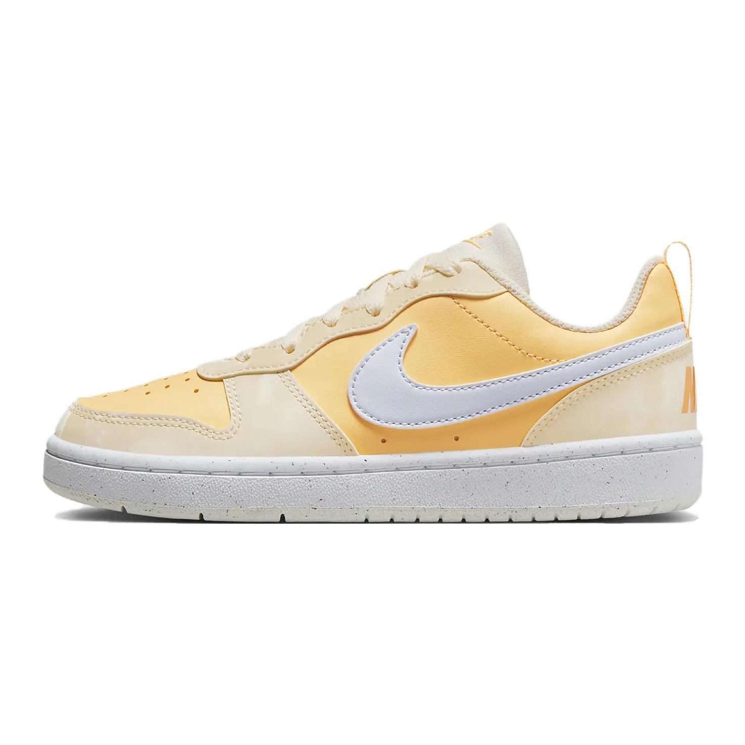(GS) Nike Court Borough Low Recraft Pale Ivory Melon Tint Kids DV5456-107 EU 38.5
