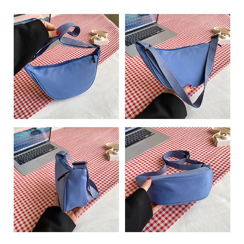 Modische Unifarbene Schultertasche im Knödel-Stil für Damen Tasche für Damen Koreanischer Stil Vielseitige und Verstellbare Umhängetasche