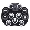 9 Pad Electric Drum Set with Pedals Stick Multifunctional Portable Roll Up Electronic Drum Pad for B