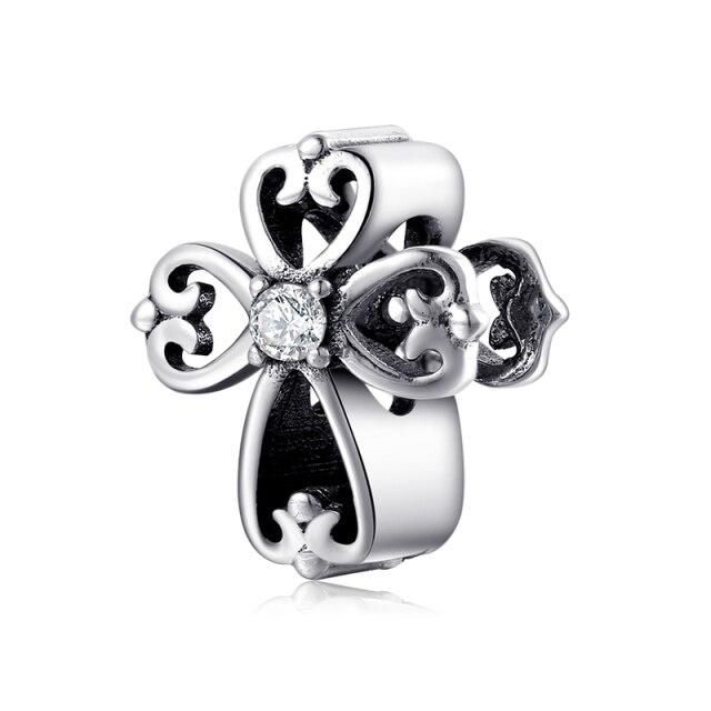 

Новый подарок своими руками элегантный 925 пробы серебряные бусины веры крест древо жизни домашнее животное кошка собака подходят подвески браслет для женщин изготовление ювелирных изделий