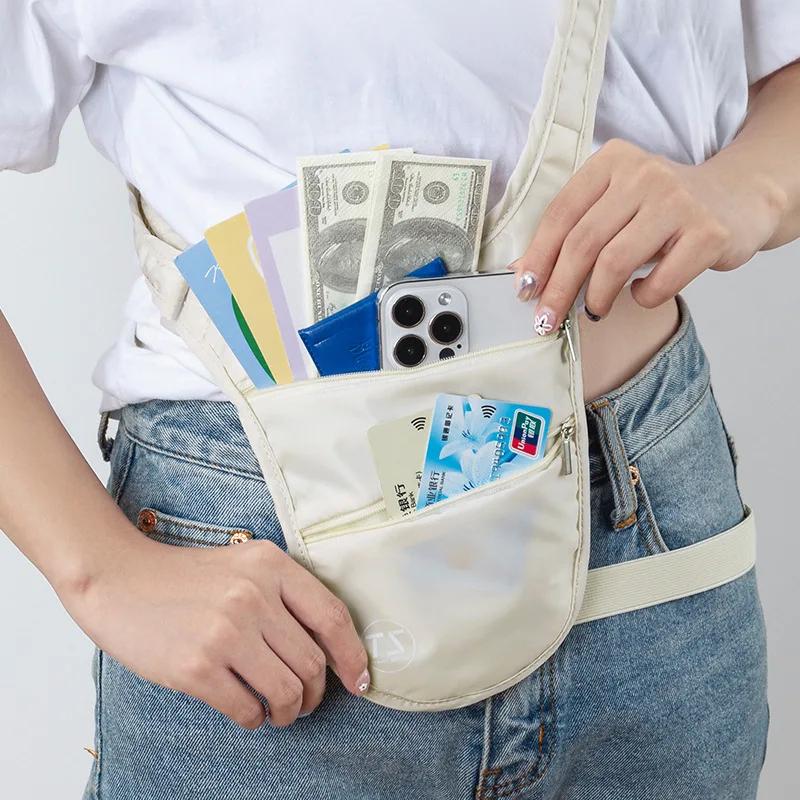 Anti-theft Sports Waist Bag Waterproof Lightweight Run Waist Pouch Big Capacity Adjustable Strap Invisible Belt Bag Travel