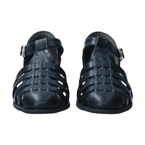 Bridget Birkin Gurkha Sandals, Strap Gurkha Sandals, Women's, Black, Size 24.0 Cm, 542013