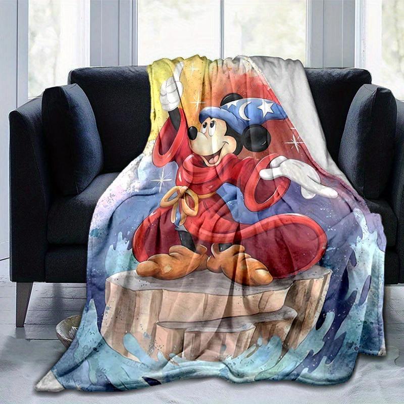 1 Stück, Magische Mickey Maus Heimdekor Decke: Eine kuschelige Flanelldecke für Ihr Wohnzimmer, Schlafzimmer oder den Außenbereich, perfekt als Geschenk, ideal für Reisen