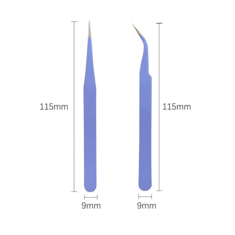 2Pcs/Set Anti-Static Elbow And Straight Stainless Steel Tweezers Cake Mold Sugarcraft Tool For Kitchen Bakeware Decoration