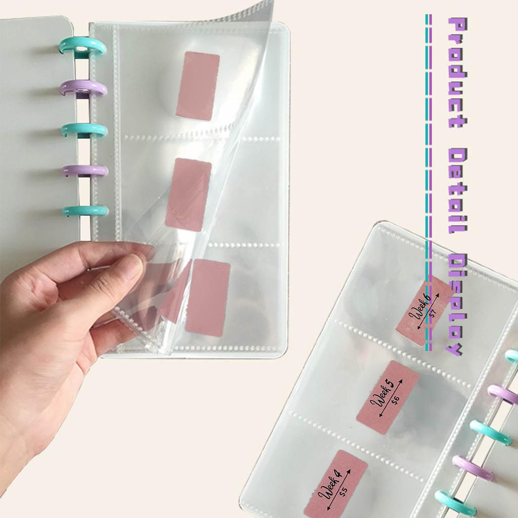 Budget Book 52 Week Binder Saving Challenge Reusable Cash Planner Envelope Couple Money Saving Organizers Cash Stuffing