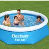 Bestway FastSet Pool, 244cm X 61cm Round Inflatable Pool, 57448