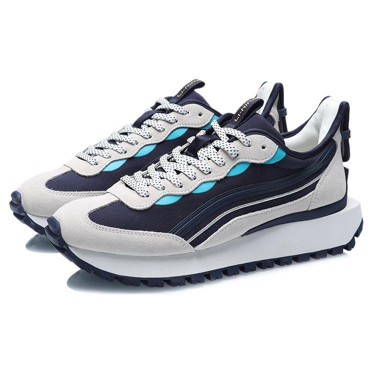 Li Ning CF Xuan Gu Classic Casual Sports Shoes Unisex Sneakers Blue White AGCR277-5