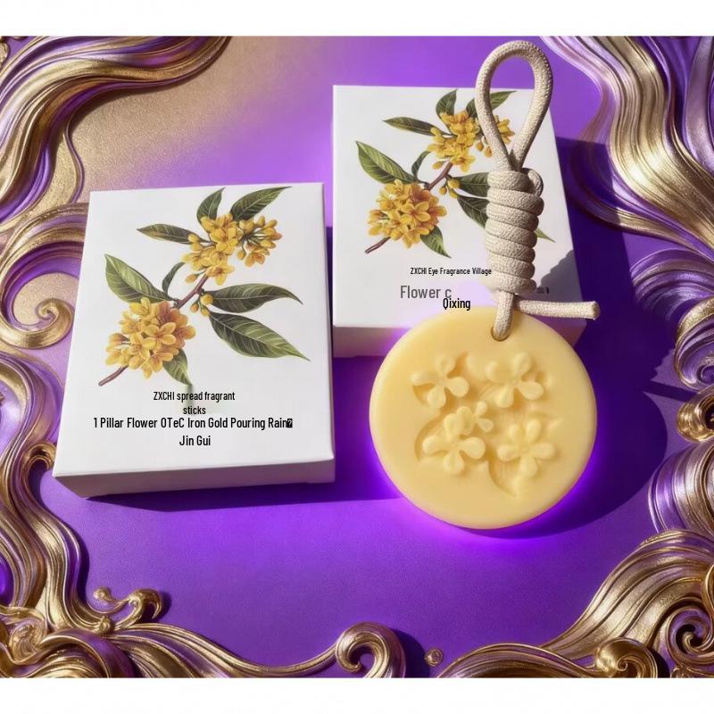 Round Essential Oil Scented Sheets: Long-lasting Fragrance for Indoor Use Osmanthus Single Piece