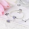 Charms Kupfer Lila-Rosa Einhorn Eltern-Kind Perlen Passend für Charms Plata Original Armbandperlen Damen Schmuckherstellung DIY