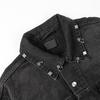 2024 Unisex Paris Runway Denim Jacket with Rivets & Eyelets