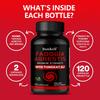 Fadogia Agrestis Extract Dietary Supplement, Tongkat Ali Root Extract, 120 Capsules Per Bottle
