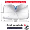 Car Sunshade Front Windshield Retractable Folding UV Protect Sunshade Umbrella Type Sun Protection Heat Insulation Car