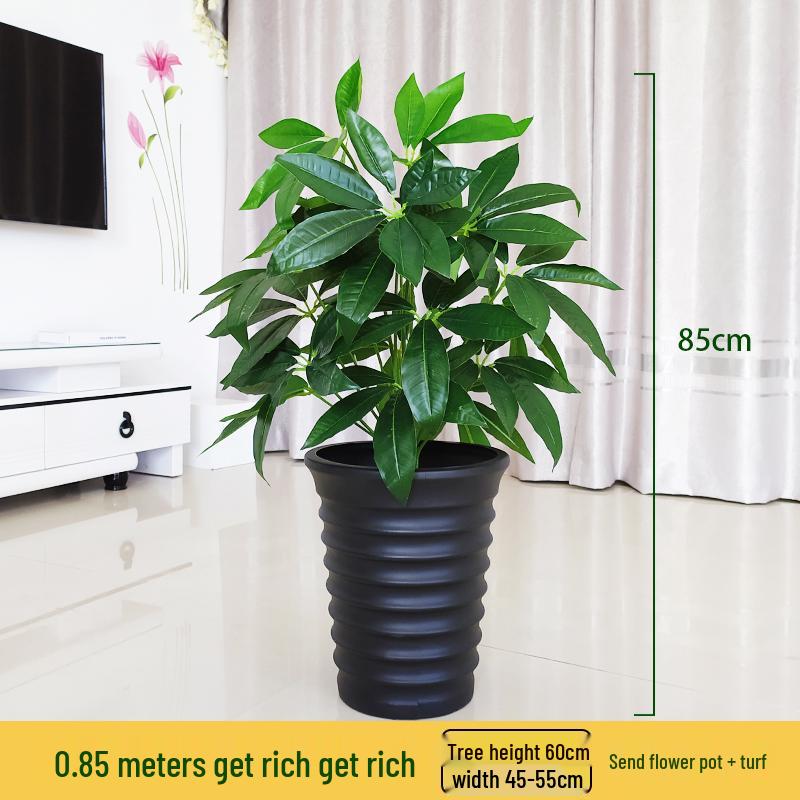 Large Potted Money Tree: Artificial Bonsai for Indoor Decoration