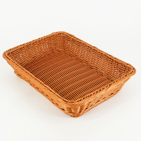 Storage Basket Durable Keep Tidy Lightweight Counter Tabletop Rectangular Woven Tray Home Decor