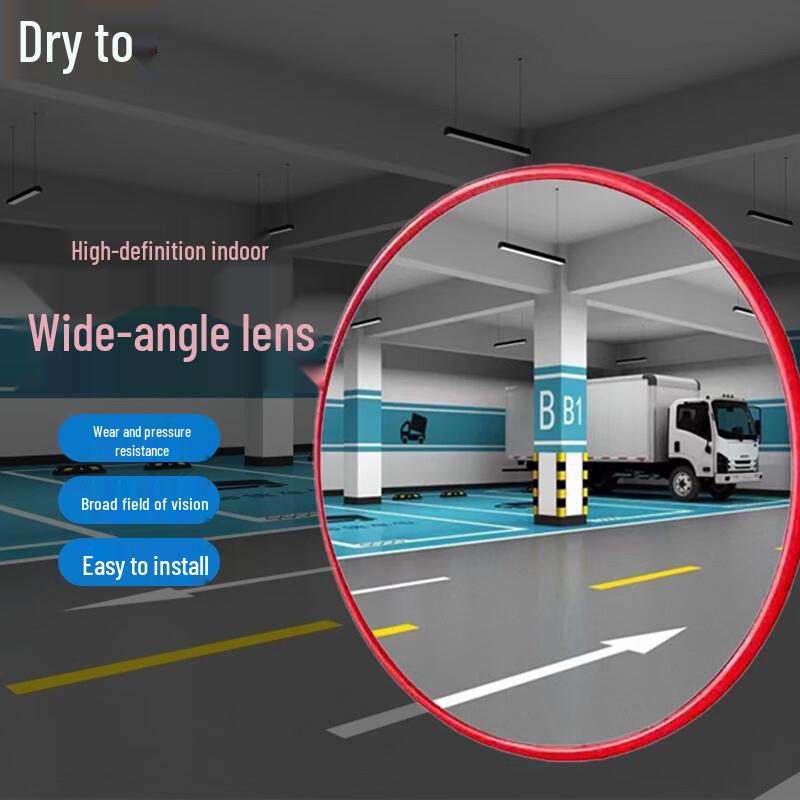 Traffic Safety Wide-Angle Convex Mirror