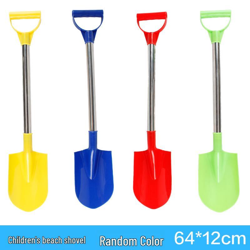 Large Stainless Steel & Plastic Beach Shovel for Kids
