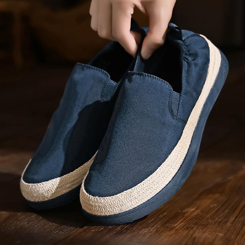 2026 New Model Men's Outdoor Canvas Shoes - Summer Casual Shoes - Canvas Soft Soles - Lightweight Walking Shoes