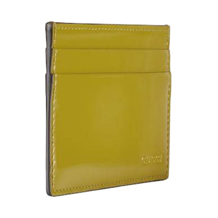Gucci Geprägtes Logo Leder Kartenhalter Herren Accessoires Grün 817374-AAECS-3505