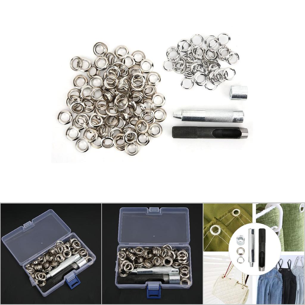 12mm Metall Nieten Messing Ösen Kit Schuhe Tasche Kleidung Zubehör