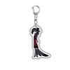 H-Hazbin Hotels Acrylic Keychain Cute Animation Anime Figurine Keyrings Backpack Pendant Vaggie Alastor Key Chain Fans Present Llaveros