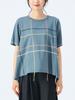 Beams Heart Tee Colorful Fringe Stitch Pullover Green One Size S/S Women's