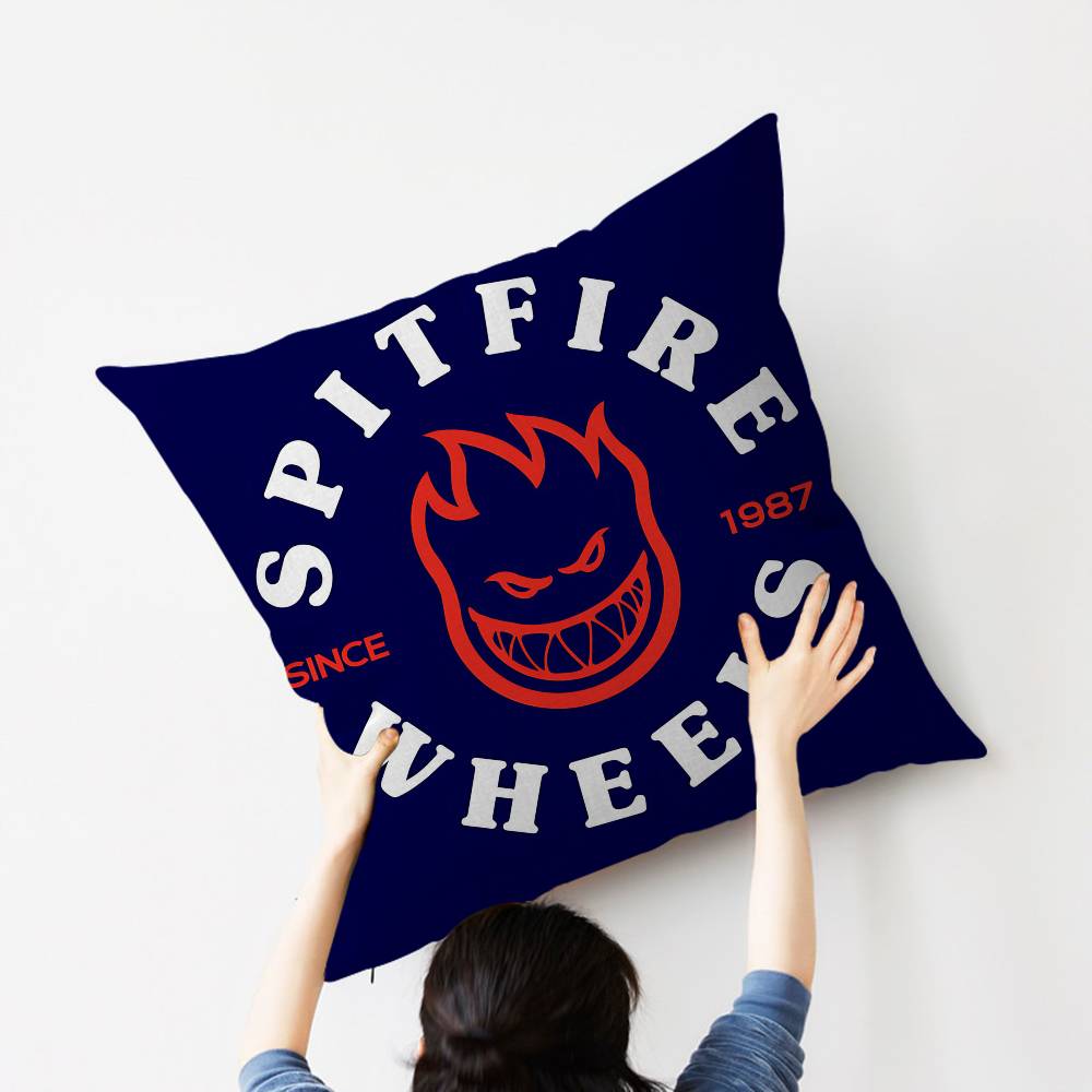 Spitfire Skateboard Household Pillow Anime Pillow Sofa Bed Head Pillow Cover Cushion Cover 45x45 cm Fashion