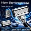 Eight-Layer Blade Men's Manual Razor - New Beard Shaver