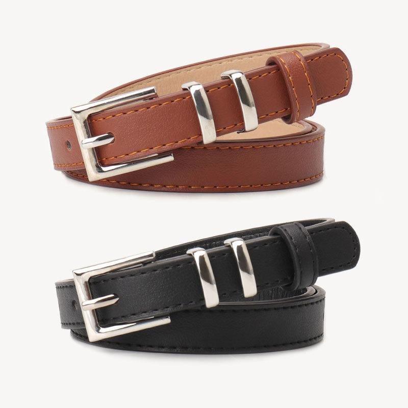 New Fashionable and Versatile Simple Pin Buckle Belt with Jeans Belt Casual and High-end Women's Belt