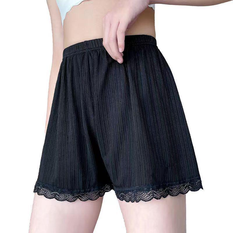 Girls' Ice Silk Anti-Exposure Summer Shorts - Lightweight Boxer Briefs for Kids