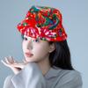 Bucket Hat Floral Chinese New Year Funny Fisherman Hat Festive Photo Props