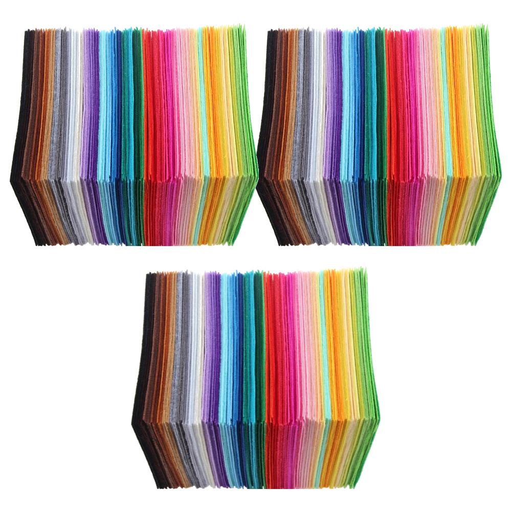 200-40 Stück Vliesstoff Nähzubehör 10x10cm Vliesstoff Verschiedene Farben Filzplatten Patchwork für Kinder Für Puppen