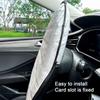 Car Steering Wheel Sun Cover 43cm Aluminum Foil Folding Cooling & Heat Insulation Shield Sunscreen Cover Car Interior for Summer