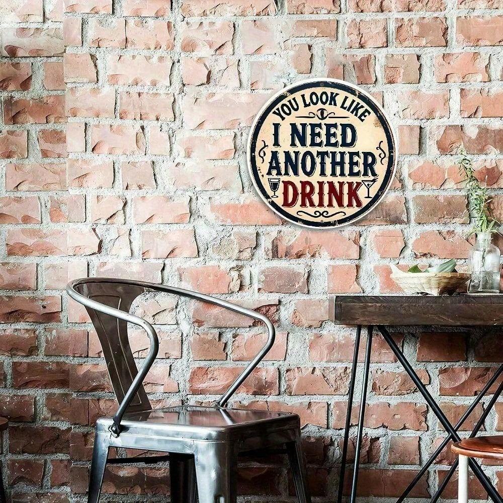 1pc Funny Metal Tin Sign Retro Wall Decor For Home Bathroom Bedroom Kitchen Garage Bar Cafe Farmhouse Living Room