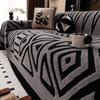 Bohemian Style Vintage Interlocking Sofa Protector Comfort Warm Sofa Blanket Non-Slip Sofa Cover