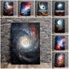 Esthétique Moderne Cosmos Infini Toile Art Affiche Espace Ciel Étoilé Nébuleuse Image Murale Style Peinture à l'Huile Impressions Décoration Intérieure
