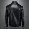 Men's Leather Jacket 2025 Autumn and Winter New Trend Fashion Locomotive Men's Slim Leather Jacket 58983