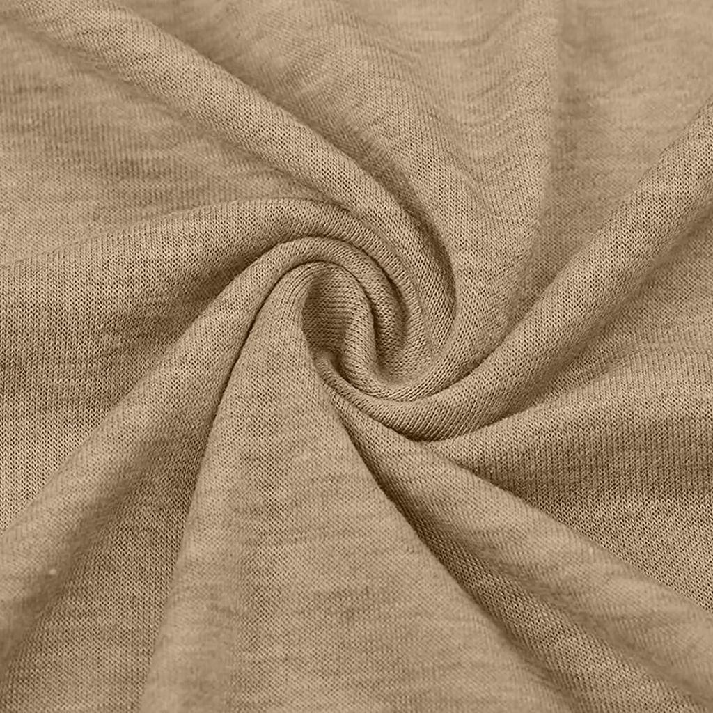 Women's T-shirt Crew-neck Long-sleeved Solid Color Irregular Button-down Top