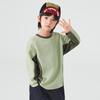 Boys' Waffle Patchwork Color Block Long Sleeve T-Shirt