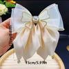 Shining Big Bow Hairpin Mesh Bow Crystal Barrettes Princess Hair Clip  Hair Accessories