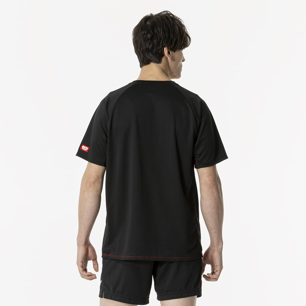 Mizuno Table Tennis All Japan Design Game Short Red Wear, Shirt, Sleeve, Unisex, 82JAB501,
