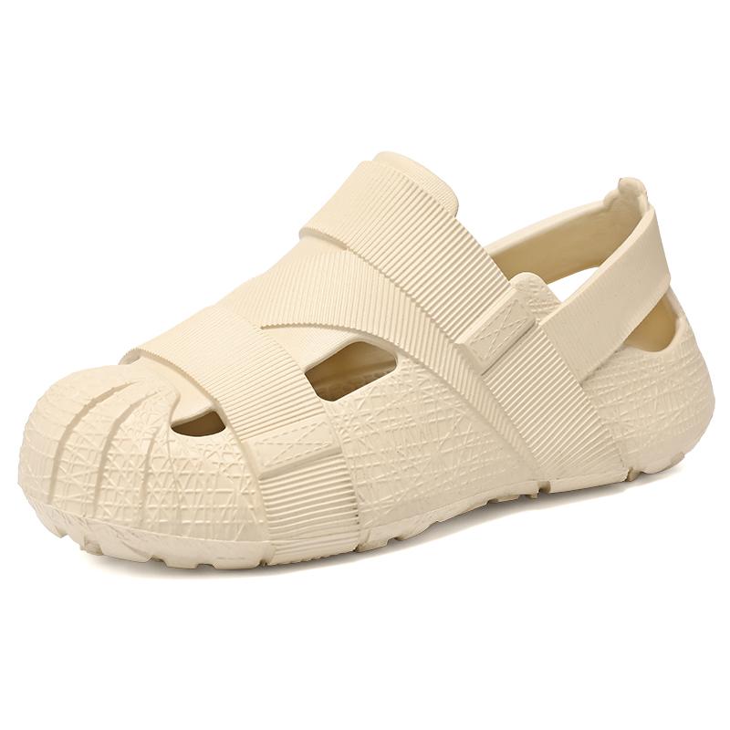 

Повседневные нескользящие тапочки EVA с открытым носком для пляжа, душа, весны и лета, повседневная обувь с инновационным дизайном 36