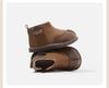 Autumn/Winter Martin Boots: Velvet-Enhanced Infant First Steps, Leather Short Boots for Boys & Girls