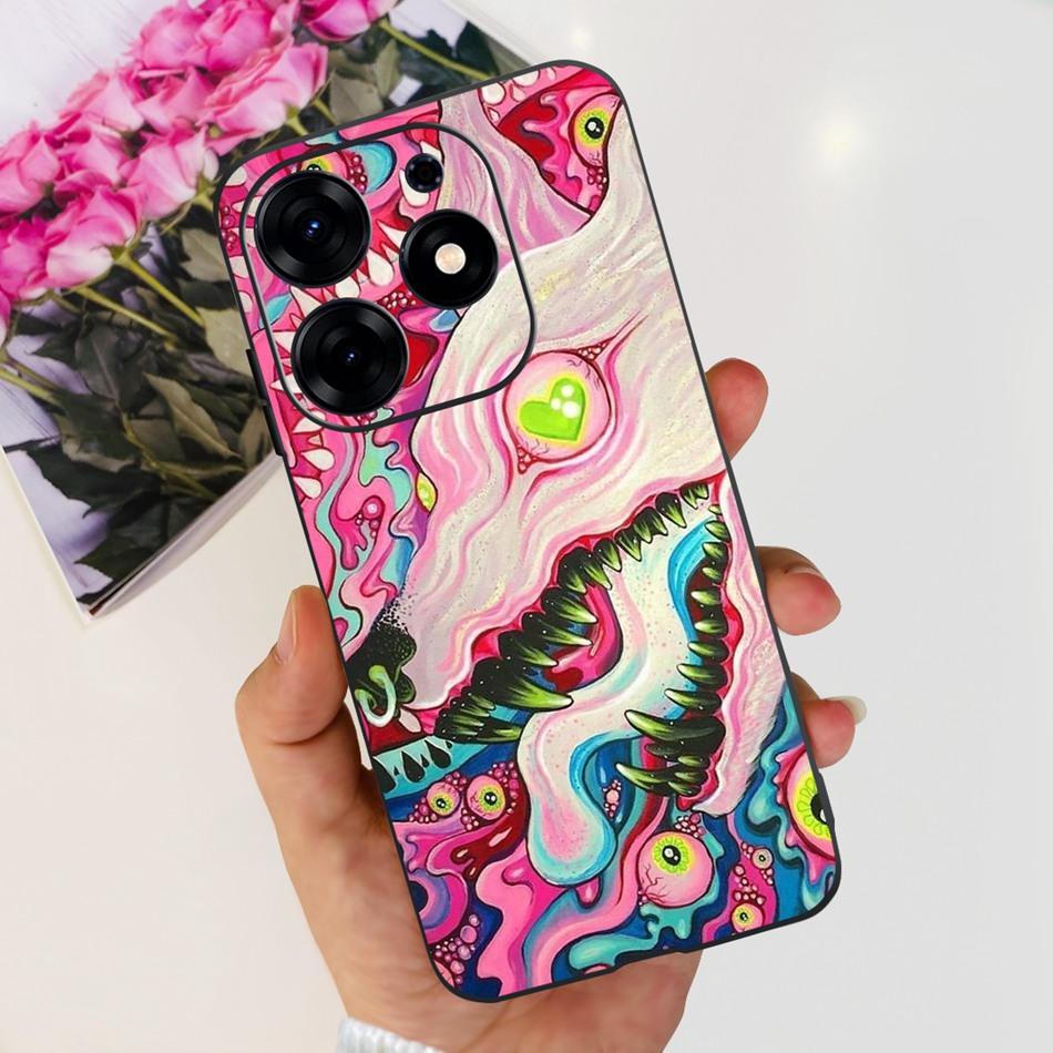 For Tecno Spark 10 Pro Case Spark 10Pro KI7 2023 Fashion Elegant Printing Soft Silicone TPU Phone Back Cover Bumper