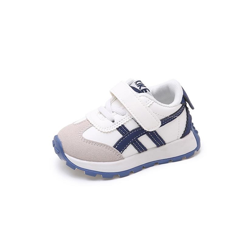 

Girls shoes children s sports shoes 2025 autumn children s soft-soled white shoes boys new waterproof single shoes 25 yards inner length 15.5cm синий