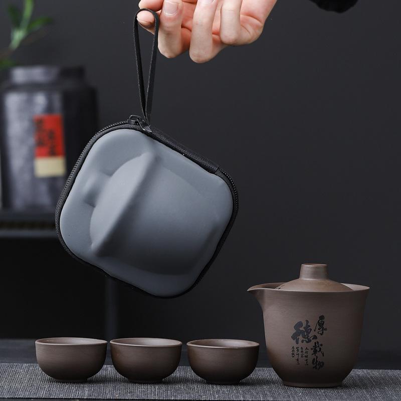 Purple Sand Kuaike Cup Hand Grab Pot Cover Bowl Comes with Filter Small Set Tea Set Business Store Celebration Opening Event Gifts