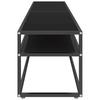 Vidaxl TV Cabinet, Black, 180X40X40.5 Cm, Tempered Glass