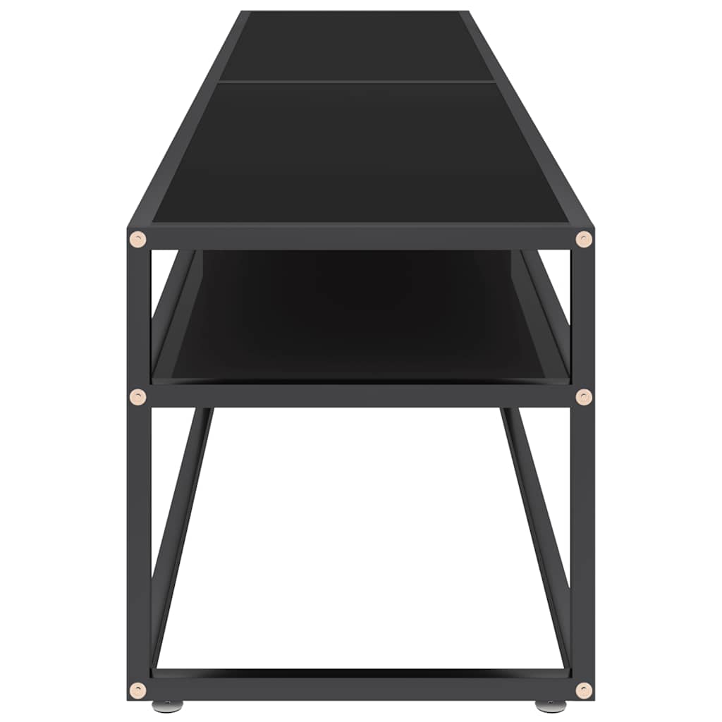Vidaxl TV Cabinet, Black, 180X40X40.5 Cm, Tempered Glass