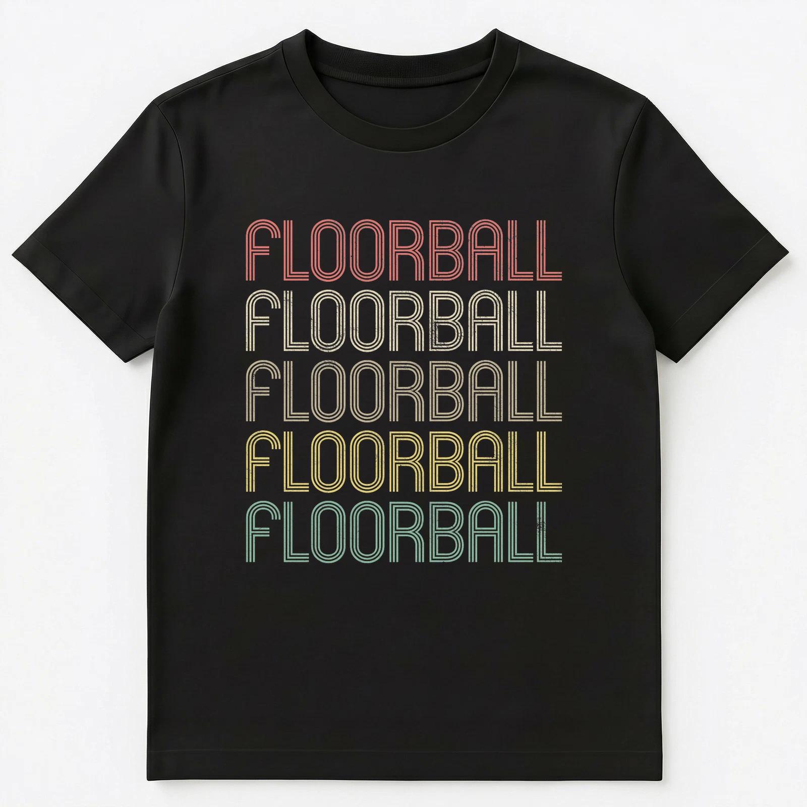 Retro Style Floorball Unisex T-Shirt 3XL