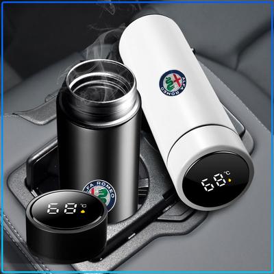 Car Smart Thermos Bottle With Temperature Display Coffee Cup For 147 159 Giulietta Giulia Mito Spider Alpha Nheadrest